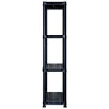 Storage Shelf 4-Tier Black 183x30.5x130 cm Plastic 3059855