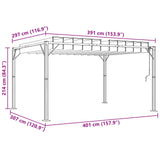 Gazebo with Louvered Roof 3 x 4 x 2.14 m Green 42030525