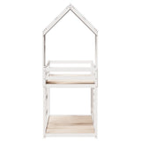 Bunk Bed without Mattress White 90x190 cm Single Solid Wood Pine 3282006