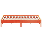 Bed Frame Wax brown Solid pine wood Super King Durable 842689