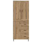 Highboard with Drawer 2 pcs Artisan Oak Engineered Wood 3415939