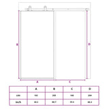 Sliding Door ESG Glass and Aluminium 102x205 cm Black 151013