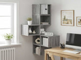 Wall Corner Shelf Grey Sonoma 48 x 48 x 120 cm Engineered Wood 8012233