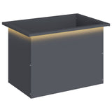 Garden Planter with LED Antracite 40 x 60 x 40 cm Steel 8008144