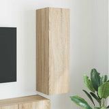 TV Wall Cabinet Sonoma 30 x 31 x 100 cm Engineered Wood 892313