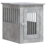 Dog Crate Furniture Concrete Grey 45x62x59 cm Engineered Wood 838312