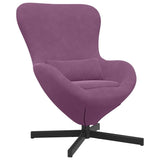 Egg Chair Purple 63 x 73 x 90 cm Velvet 42002767