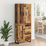 Highboard with Drawer 2 pcs Old Wood 69.5 x 34 x 180 cm 3415697