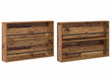 Magazine Rack 2 pcs Old Wood 80 x 12 x 70 cm Engineered Wood 890849