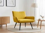 Armchair Yellow Velvet 42047730