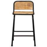 Bar Stools 2 pcs 46x35.5x70 cm Solid Wood Rough Mango 4013534