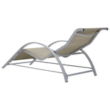 Sunlounger Textilene and Aluminium Cream 310535