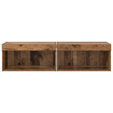 TV Cabinet Set 2 pcs Old Wood 60 x 30 x 30 cm Engineered Wood 882961