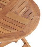 Outdoor Table Natural teak Solid teak wood Compact Foldable 48976