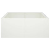 Retaining Wall 6 pcs 200 x 100 x 40 cm Steel White 3449227
