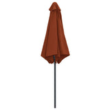 Garden Parasol with Aluminium Pole 270x246 cm Terracotta 47349