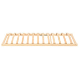 Slatted Bed Base Brown 120 x 190 cm Solid Beech Wood 42015280