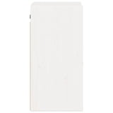 ZNTS Wall Cabinet White 30x30x60 cm Solid Wood Pine 813487