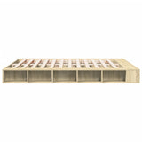 Bed Frame without Mattress Sonoma Oak 200x200 cm 3280449