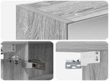 Bathroom Mirror Cabinet Grey Sonoma 100 x 14.5 x 70 cm 889132