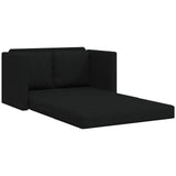 Folding Sofa Bed Black 112 x 60 x 55 cm Fabric 42030484