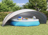 Pool Dome Folding Manual Grey and Orange 546 x 516 x 250 cm 42001128