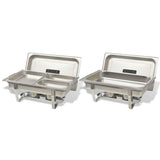 2 Piece Chafing Dish Set Stainless Steel 50528
