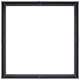 Planter Black 100x100x30 cm Steel 860808