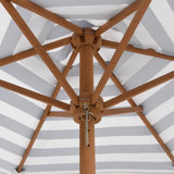 Picnic Table for 4 Kids with Umbrella Round Solid Wood Fir 3281624