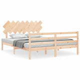 Bed Frame without Mattress 160x200 cm Solid Wood 3195296
