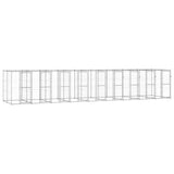 Outdoor Dog Kennel Galvanised Steel 21.78 m 3082289