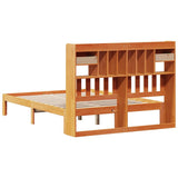 Bookcase Bed without Mattress Wax Brown 135x190cm Solid Wood Pine 3322614