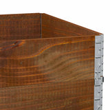 Pallet Collars 3 pcs Brown 120x80 cm Solid Wood Pine 3295369