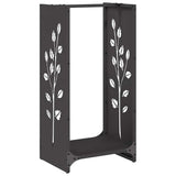 Firewood Rack Black 40x30x80 cm Cold-rolled steel 864219