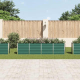 Raised Garden Bed 320x40x77 cm Galvanised Steel Green 47049