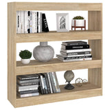 Book Cabinet/Room Divider Sonoma Oak 100x30x103 cm 811748