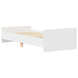 Bed Frame with Headboard White 80 x 200 cm Engineered Wood 8009027