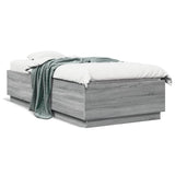 Bed Frame without Mattress Grey Sonoma 90x200 cm 3209728