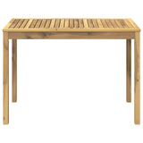 Garden Dinner Table LAREN Whitewash 108.5 x 55 x 75 cm 901712