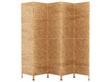Room Divider 5-Panel 205x180 cm Water Hyacinth 355197
