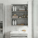 Bathroom Mirror Cabinet Concrete Grey 40 x 10.5 x 60.5 cm 889026
