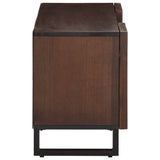 TV Cabinet Brown 100x34x46 cm Solid Wood Mango 377506