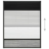 Plisse Insect Screen for Windows Aluminium 80x100cm with Shade 148683