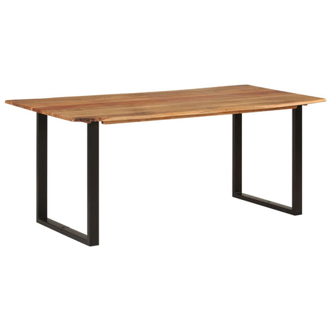 ZNTS Dining Table 180x90x76 cm Solid Acacia Wood 286472