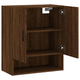 Wall Cabinet Brown Oak 60x31x70 cm Engineered Wood 829931