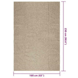 Rug ZIZUR Beige 160x230 cm Jute Look Indoor and Outdoor 4010409