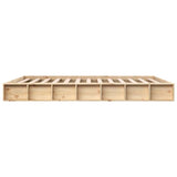 Bed Frame without Mattress 180x200 cm Super King Super King Size Solid Wood 820661