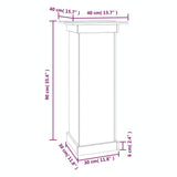Flower Stand 40x40x90 cm Solid Wood Pine 823634
