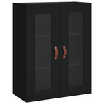 Highboard Black 69.5x34x180 cm Engineered Wood 3198250