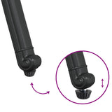 Garden Chair 2 pcs Black 55 x 56.5 x 91cm Aluminium 42002379